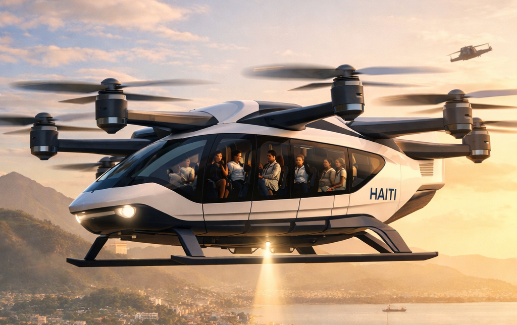 Flying Taxi Robot for Haiti